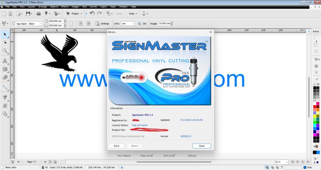 SignMaster V3.5 PRO vinyl cutting software activated
