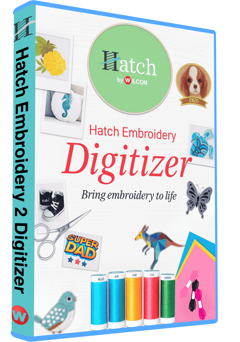 Hatch 2 embroidery digitizing software for professional design and stitching