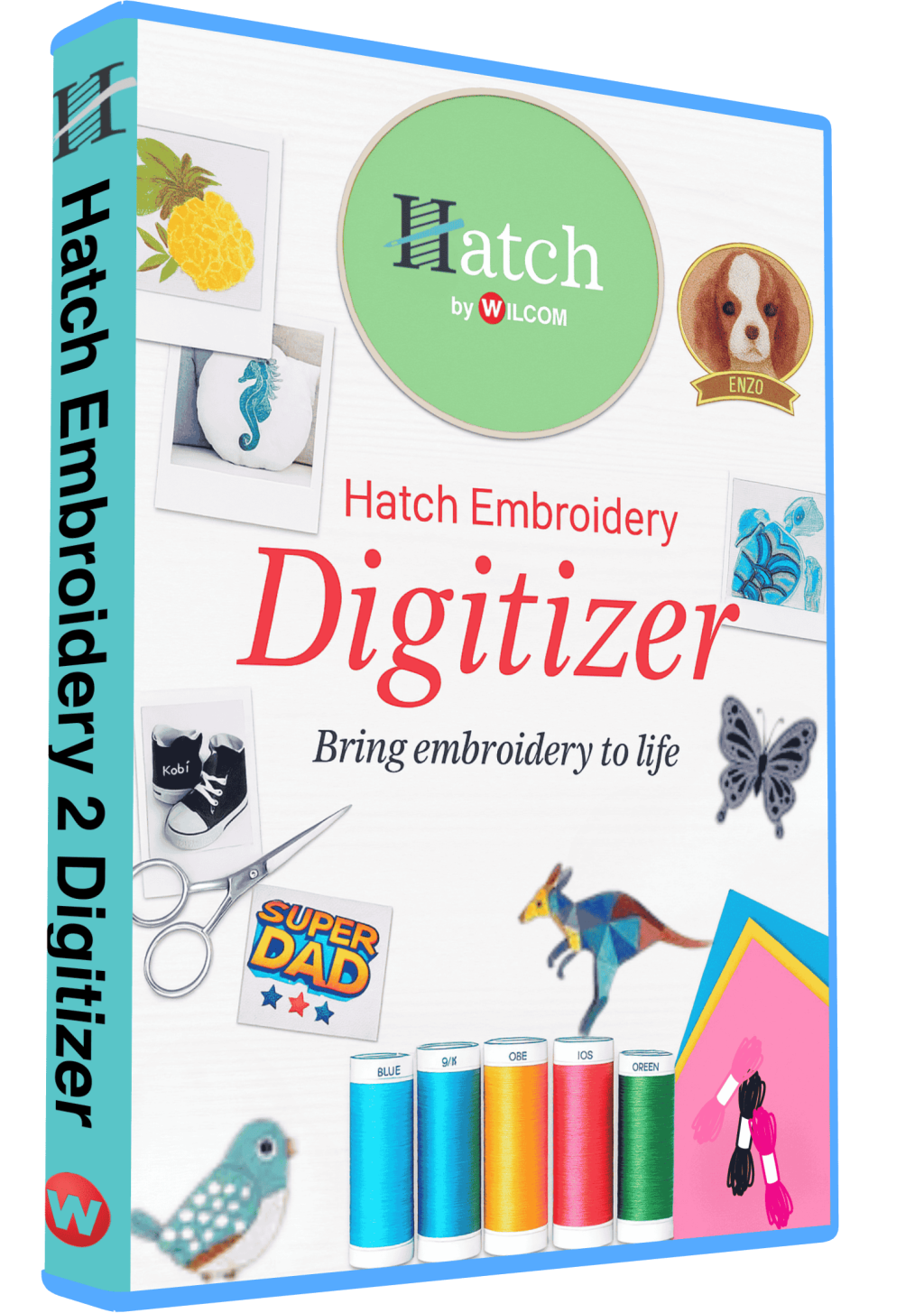 Hatch 2 embroidery digitizing software for professional design and stitching