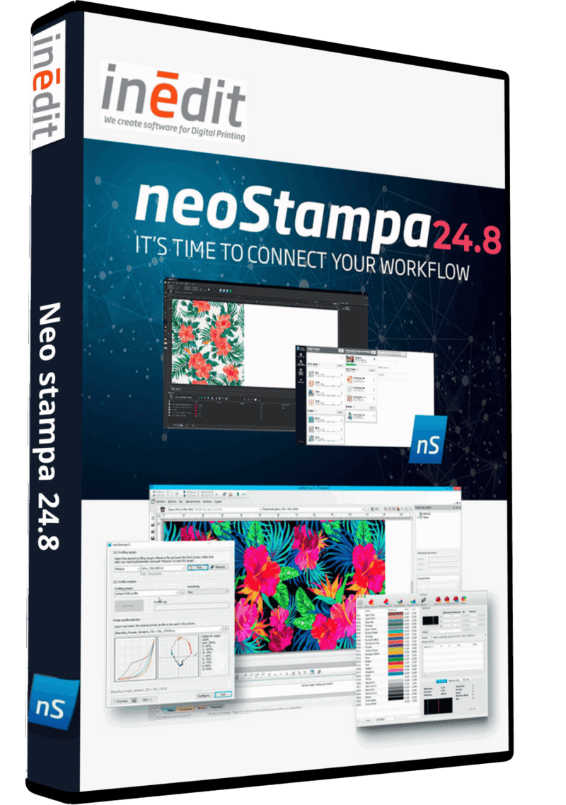 neoStampa 24.8 Full Version RIP Software neoStampa 24.8 RIP software box for digital textile printing and color management
