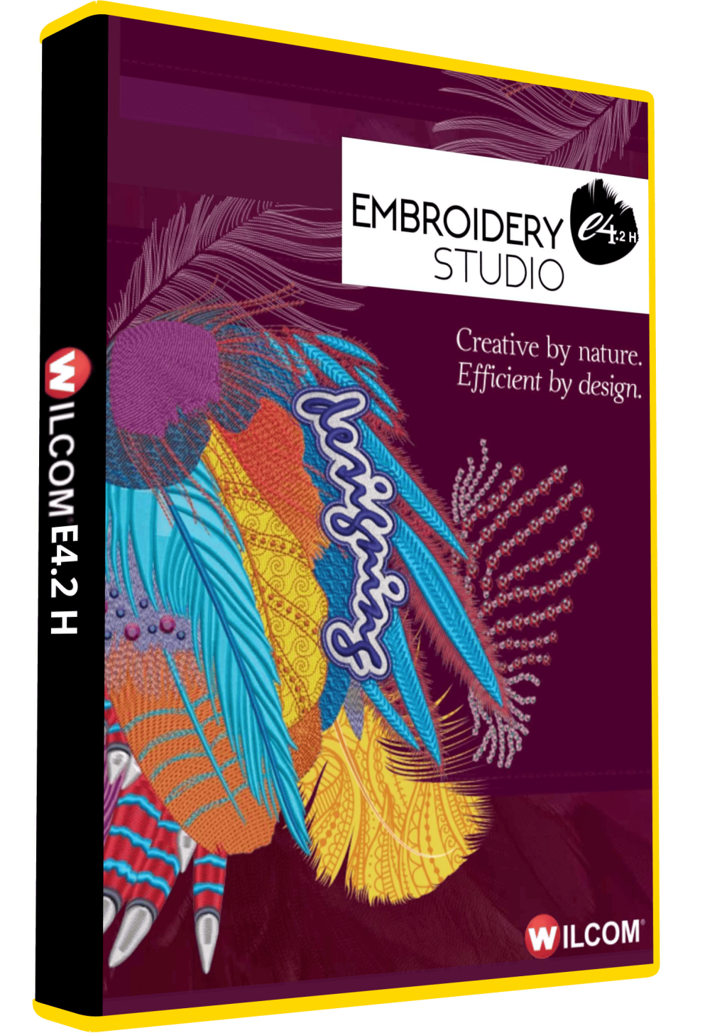 Wilcom E4.2 embroidery digitizing software for professional stitching and lettering