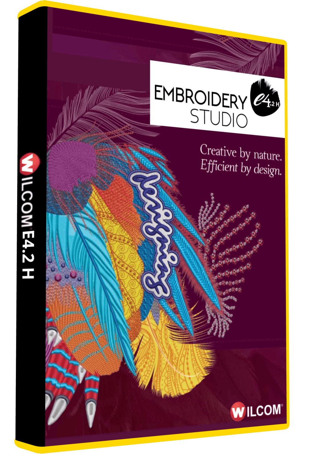 Wilcom E4.2 embroidery digitizing software for professional stitching and lettering