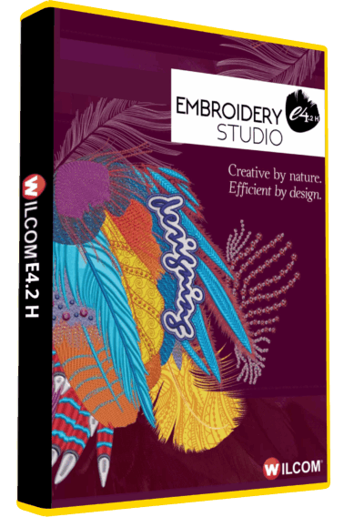 Wilcom E4.2 embroidery digitizing software for professional stitching and lettering