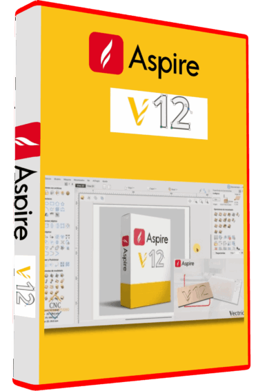 ASPIRE V12 CNC software for 3D modeling, carving, and routing projects
