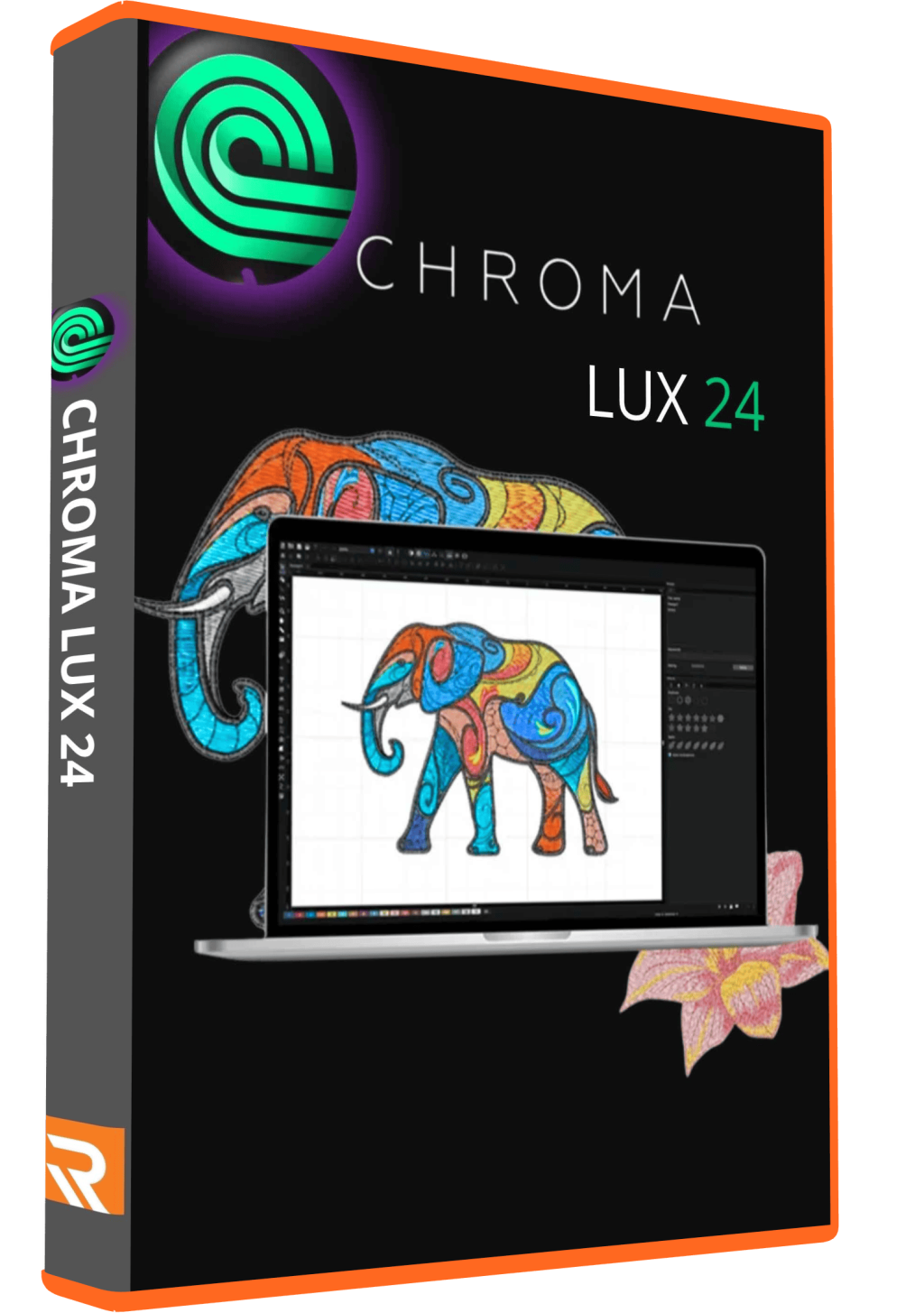 CHROMA LUX24 embroidery digitizing software for professional design and production