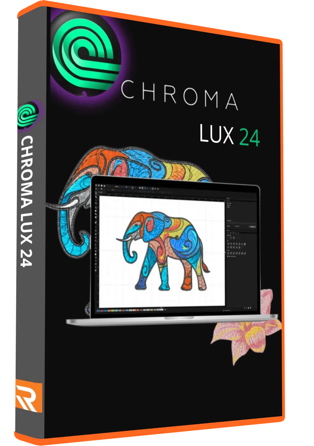 CHROMA LUX24 embroidery digitizing software for professional design and production