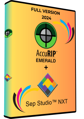ACCURIP Emerald and Sep Studio NXT 2024 software for DTF and screen printing color separation