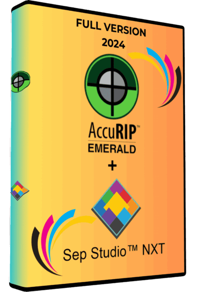 ACCURIP Emerald and Sep Studio NXT 2024 software for DTF and screen printing color separation