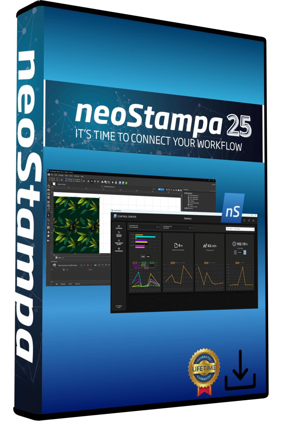 NeoStampa 25 digital textile RIP software for DTF, DTG and dye-sublimation