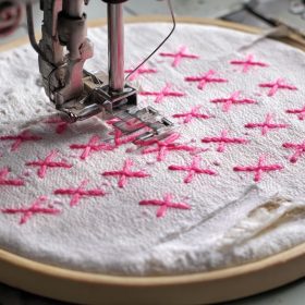 Using Satin Stitches for Large Fill Areas