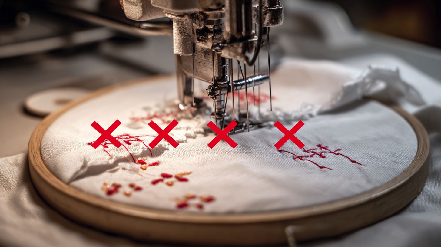 Wrong Embroidery Sequence for Overlaps