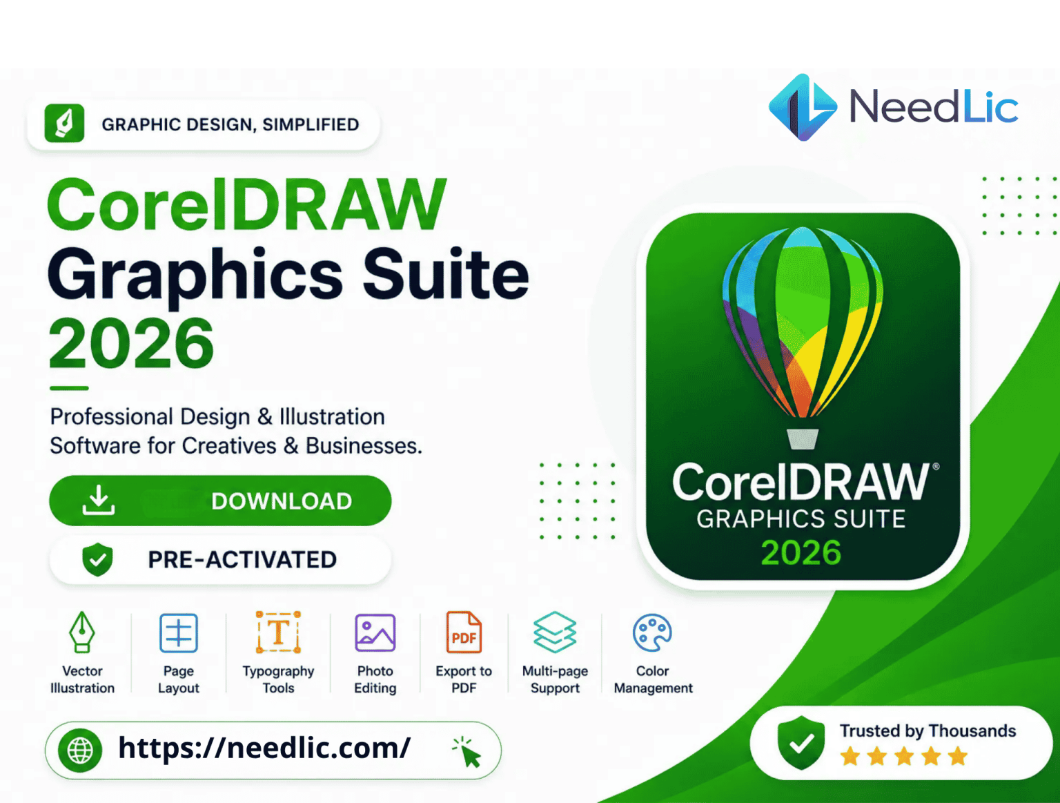 CorelDRAW Graphics Suite 2026 Lifetime License for Windows
